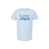 Light blue t-shirt with 'St. Joseph Cavaliers volleyball' text on a white background