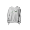 Embroidered  St. Pius Panthers Blooming Script Ladies Boxy Crewneck |  SPX EL