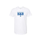 White t-shirt with 'St. Joseph School DAD' text on a white background