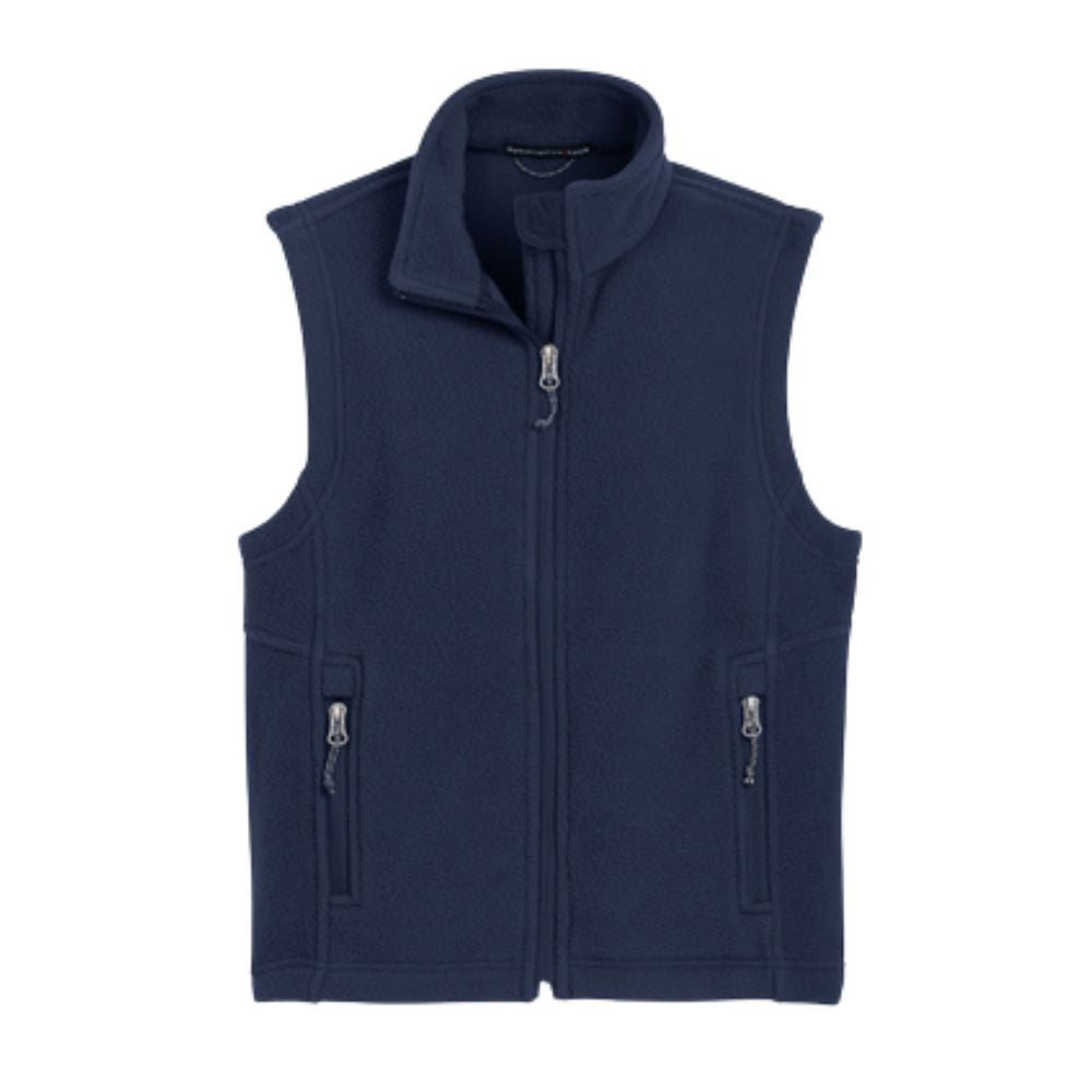 navy youth fleece vest