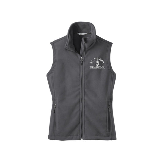 St. Joseph Cavaliers Embroidered GRANDMA Ladies Fleece Vest | SJSE20-GM