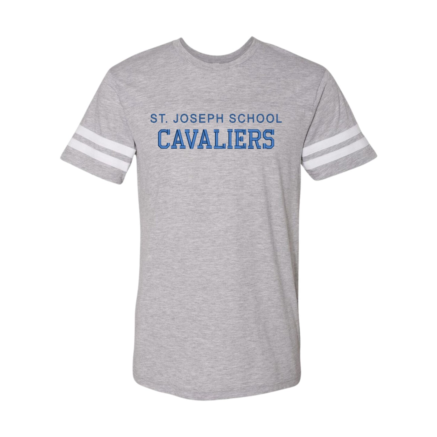 St. Joseph School Cavaliers Varsity Embroidered ADULT Jersey T-Shirt | SJSE5