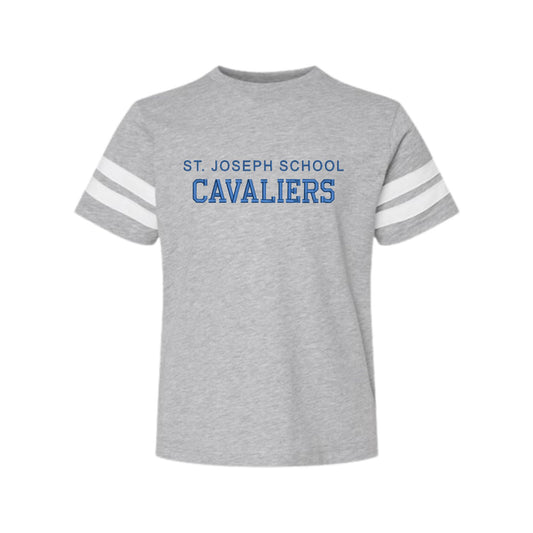 Youth St. Joseph School Cavaliers Varsity Embroidered Jersey T-Shirt | SJSE5Y