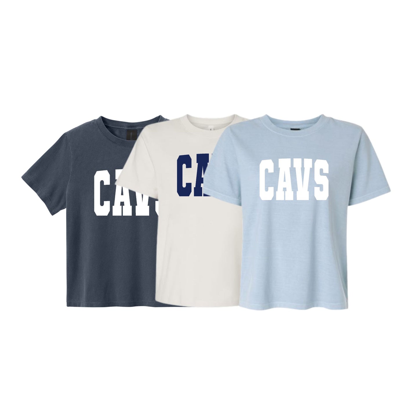 CAVS Ladies Boxy Printed T-Shirt | SJS DTF F26-1