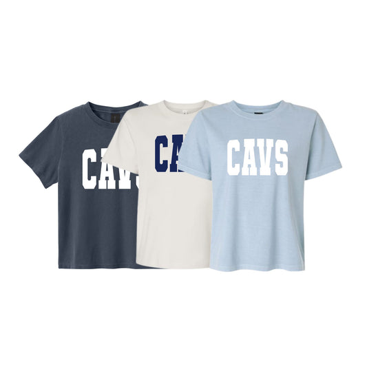 CAVS Ladies Boxy Printed T-Shirt | SJS DTF F26-1