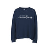 St. Joseph Cavaliers Script Embroidered Ladies Drop Shoulder Beach Fleece Crew | SJSE6