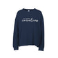 St. Joseph Cavaliers Script Embroidered Ladies Drop Shoulder Beach Fleece Crew | SJSE6
