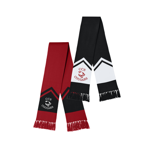 Embroidered CCS Cougars Logo Gameday Scarf | CCSED3