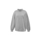 gray mockneck sweatshirt