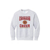 Printed Distressed  Cougars Cheer Crewneck Sweatshirt | CCSDTG15
