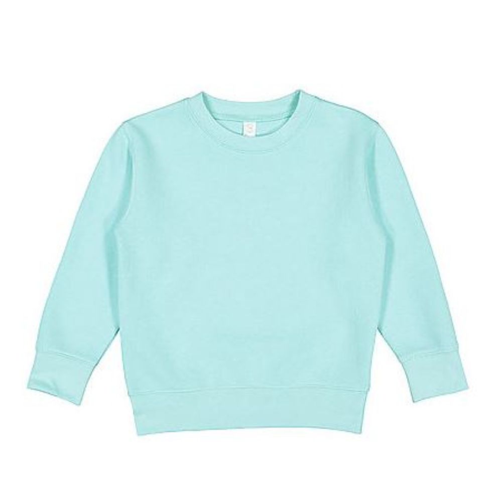 chill blue toddler crewneck sweatshirt