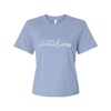 Ladies' Embroidered Cavaliers Script Heavyweight Boxy Fit Tee | SJSE6