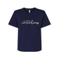Ladies' Embroidered Cavaliers Script Heavyweight Boxy Fit Tee | SJSE6