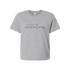 Ladies' Embroidered Cavaliers Script Heavyweight Boxy Fit Tee | SJSE6