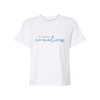 Ladies' Embroidered Cavaliers Script Heavyweight Boxy Fit Tee | SJSE6