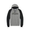 Embroidered Varsity Cougars Crewneck Colorblock Adult Raglan Hoodie | CCSED28