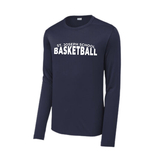 St. Joseph Basketball Adult Posi-UV Long Sleeve Tee | SJSDTF10