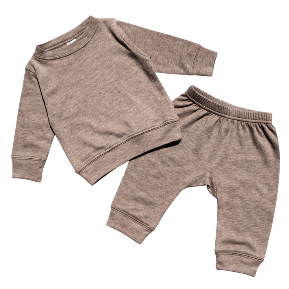 Custom Leighton Jogger Set for Babies with Minimalist Embroidery