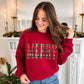 Plaid Merry Crewneck Sweatshirt