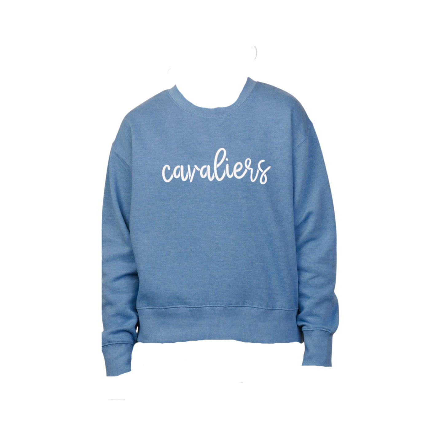 Youth Oversized Crew with Cavaliers Puff Script Embroidery | SJS EPS1