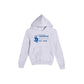 Gray hoodie with 'St. Joseph School' text and logo on a white background