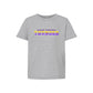 Gray t-shirt with 'Saint Timothy Thunder' text on a white background