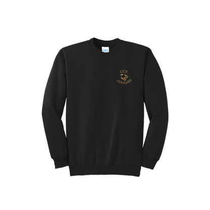 Embroidered CCS Cougars Logo Crewneck Sweatshirt | CCSED3