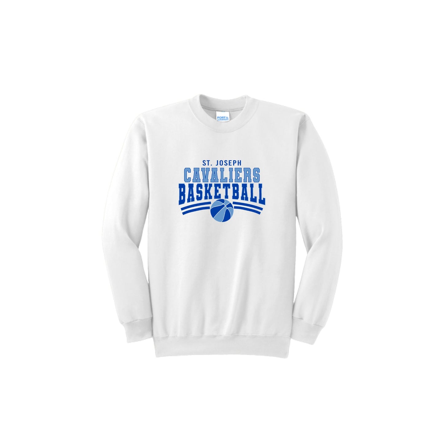 St. Joseph Cavaliers Basketball Crewneck Sweatshirt | Adult and Youth | SJS DTF GB1
