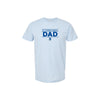 Light blue t-shirt with 'St. Joseph School DAD' text on a white background