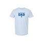 Light blue t-shirt with 'St. Joseph School DAD' text on a white background