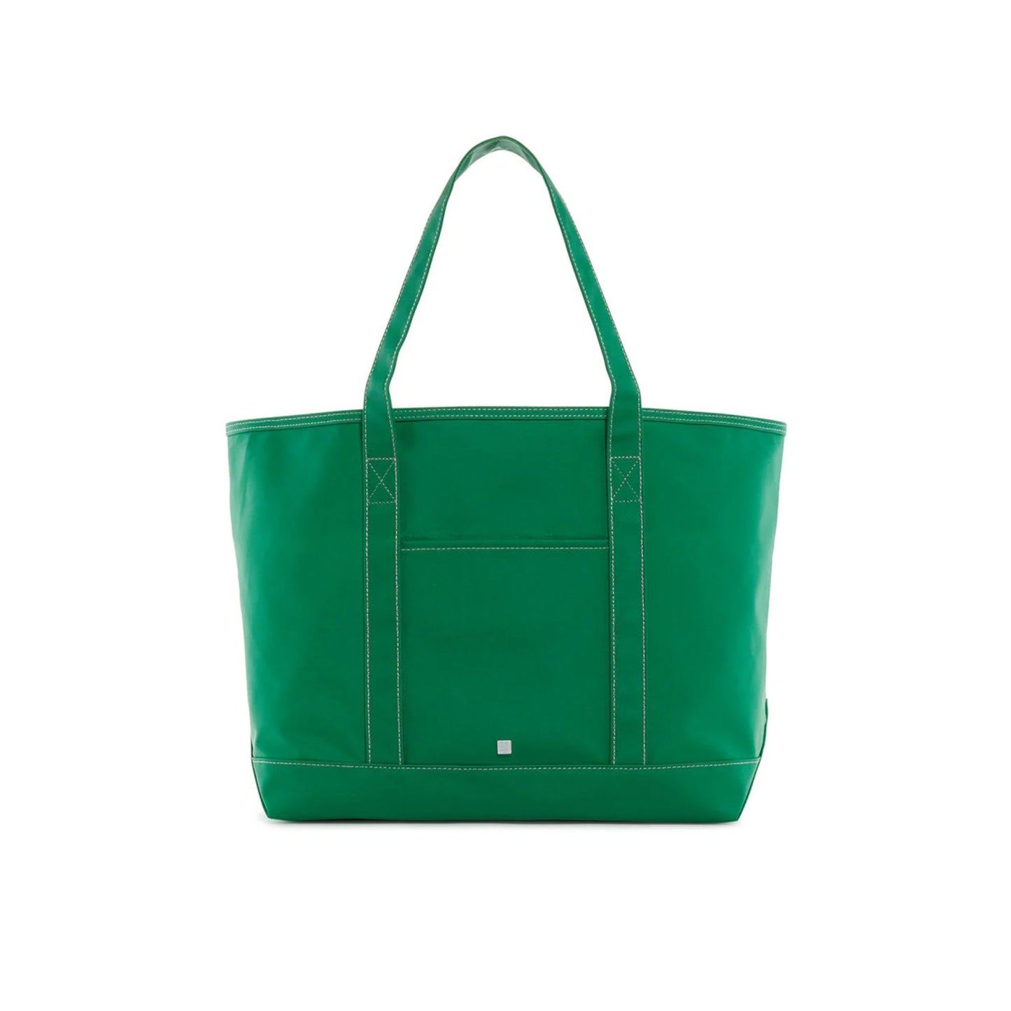 kelly green coated canvas maxi tote