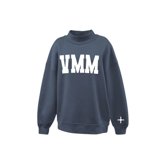 *PREORDER (EARLY OCTOBER)* VMM Oversized Ladies Mockneck Pullover | Ladies Fit | VMM _DTF VMM