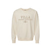 Beige sweatshirt with 'Villa Madonna Montessori' text on a white background
