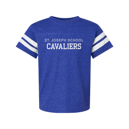 Youth St. Joseph School Cavaliers Varsity Embroidered Jersey T-Shirt | SJSE5Y