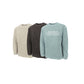 Three sweatshirts in beige, black, and light blue with 'Saint Peter's Panthers' text on a white background.