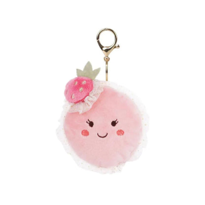 macaroon stuffed bag charm
