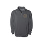 Embroidered Round Calvary Christian Cougars Pigment-Dyed Quarter-Zip Pullover | CCSED26