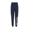 navy bella and canvas youth joggers with custom cavaliers print along the left leg in white