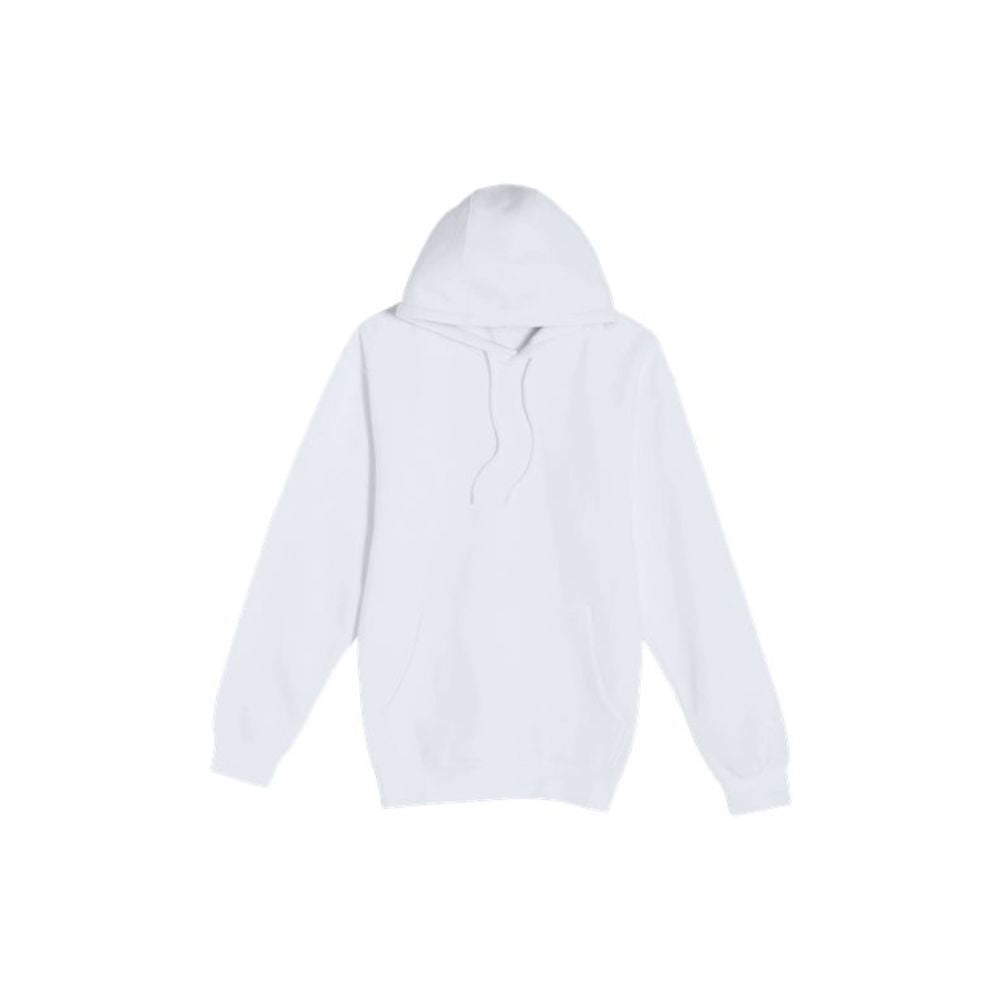 White hoodie on a white background