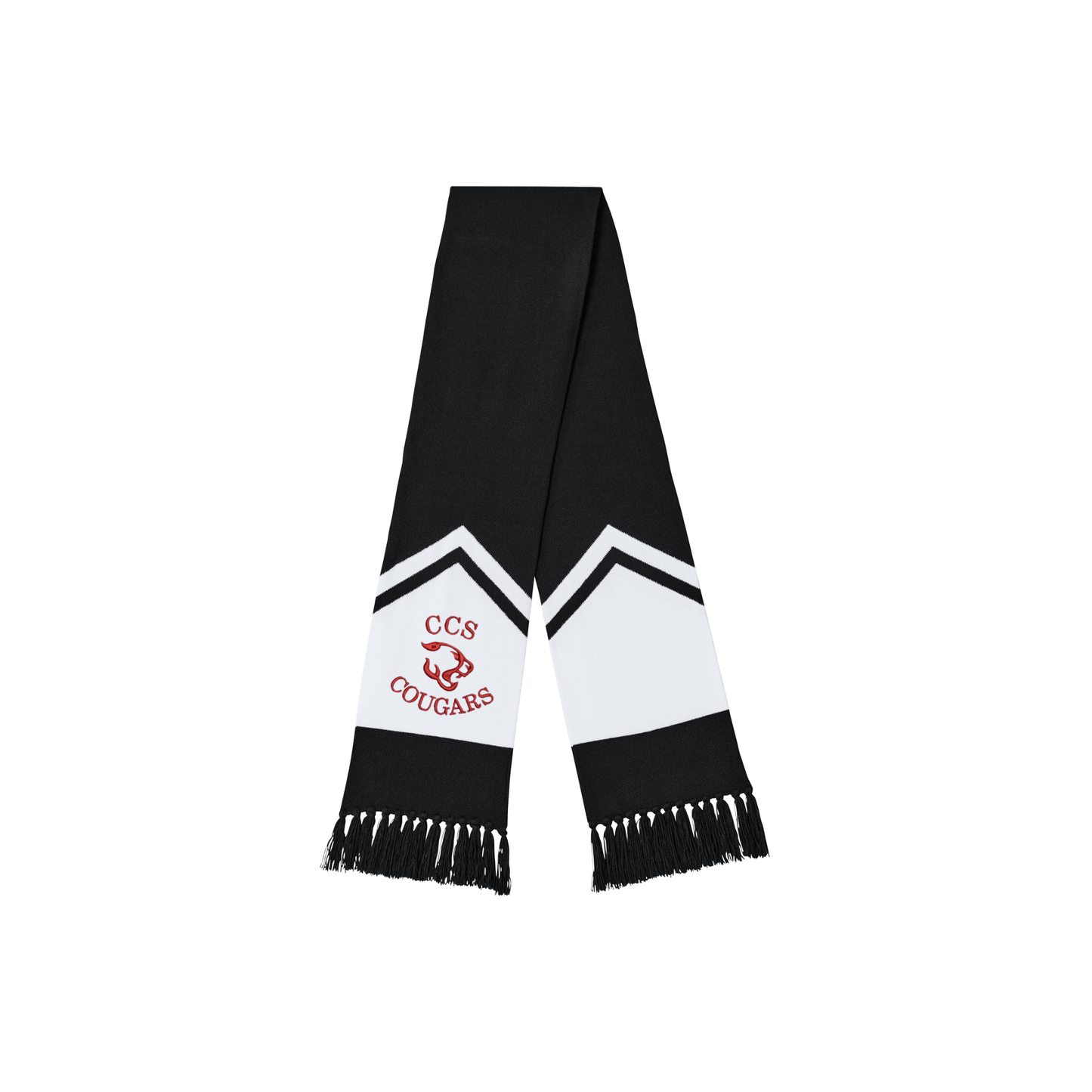 Embroidered CCS Cougars Logo Gameday Scarf | CCSED3