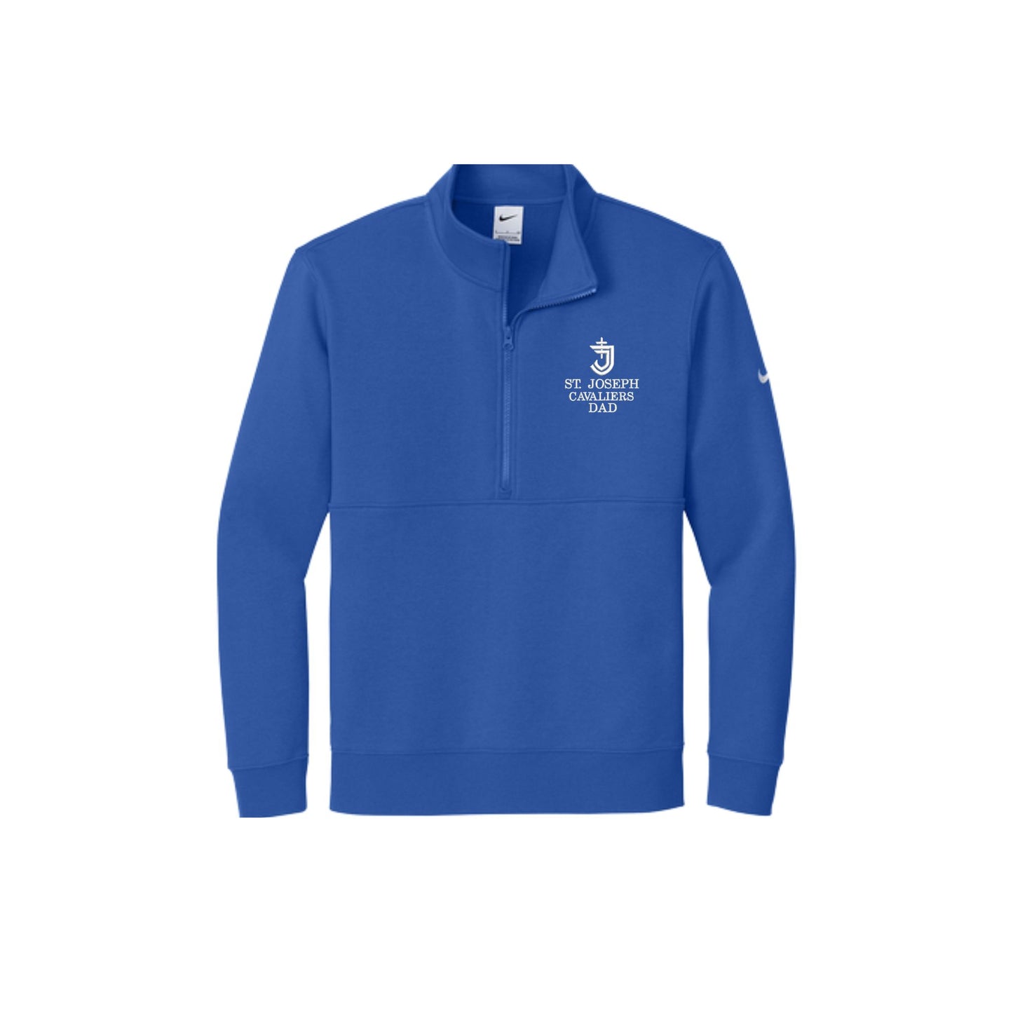 Embroidered Cavaliers Dad Nike Club Fleece Quarter Zip | SJS EQ