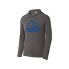 Gray hoodie with 'St. Joseph Cavaliers' basketball logo printed in blue on the center chest
