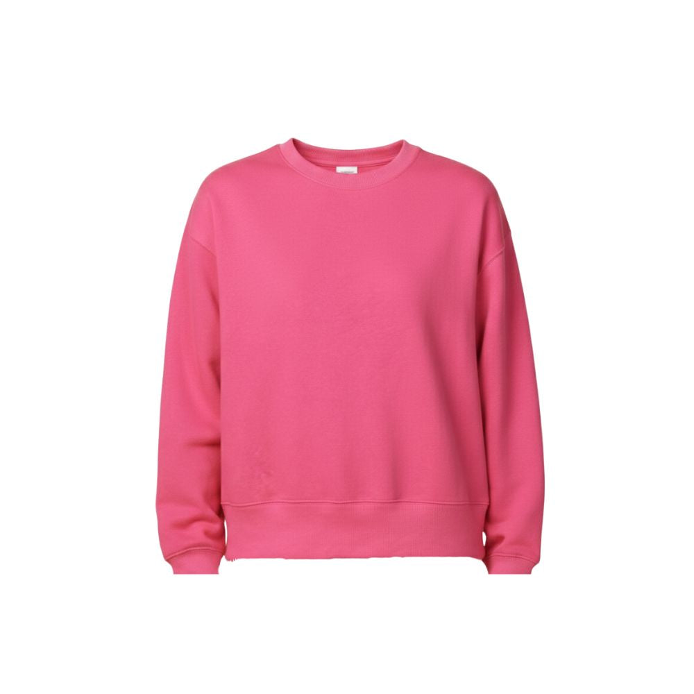 Pink sweatshirt on a white background