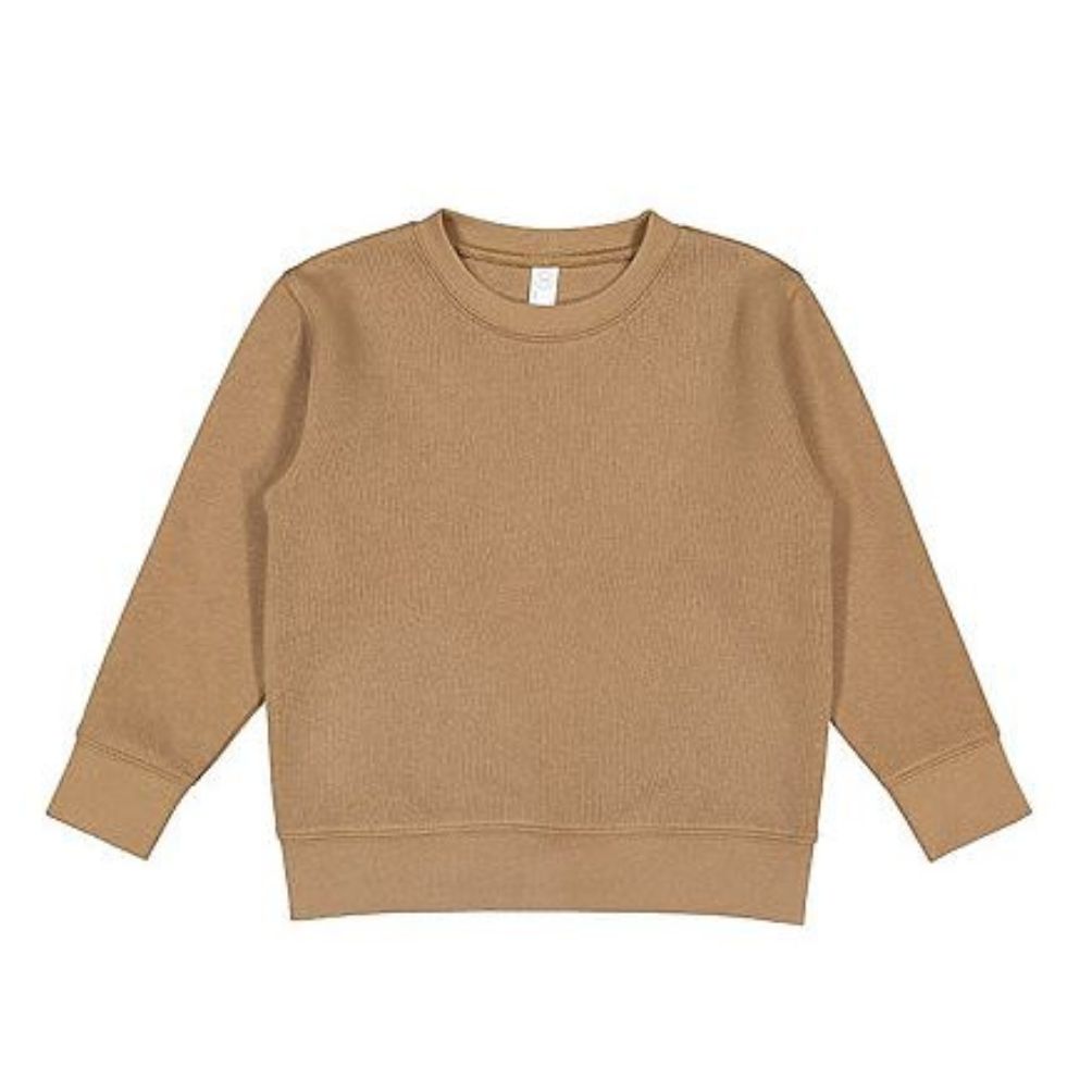 coyote brown  toddler crewneck sweatshirt