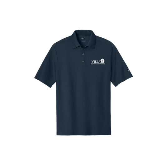 navy nike polo shirt with the VMM logo embroidered in white thread on the left chest