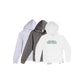 Three hoodies in gray, black, and white with 'Saint Plus X Panthers' text on a white background