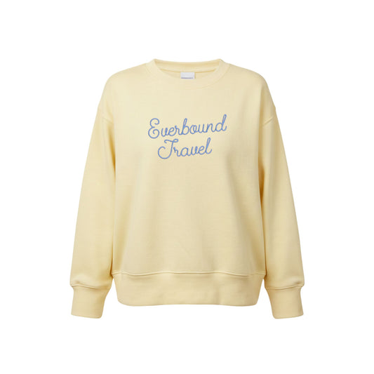 Everbound Premium Embroidered Ladies Boxy Crewneck Sweatshirt