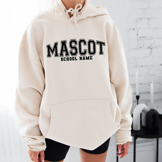 Personalized Varsity Print Lane Hoodie