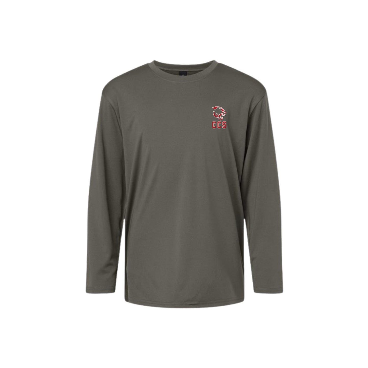 Printed CCS Cougar Icon Long Sleeve Performance Tee | CCSDTF32