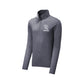 Navy Blue long-sleeve quarter zip with a SJS logo printed on the left chest 